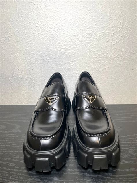 prada sole barocco|prada monolith lug sole loafers.